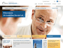 Tablet Screenshot of krankenhaus-oberndorf.de